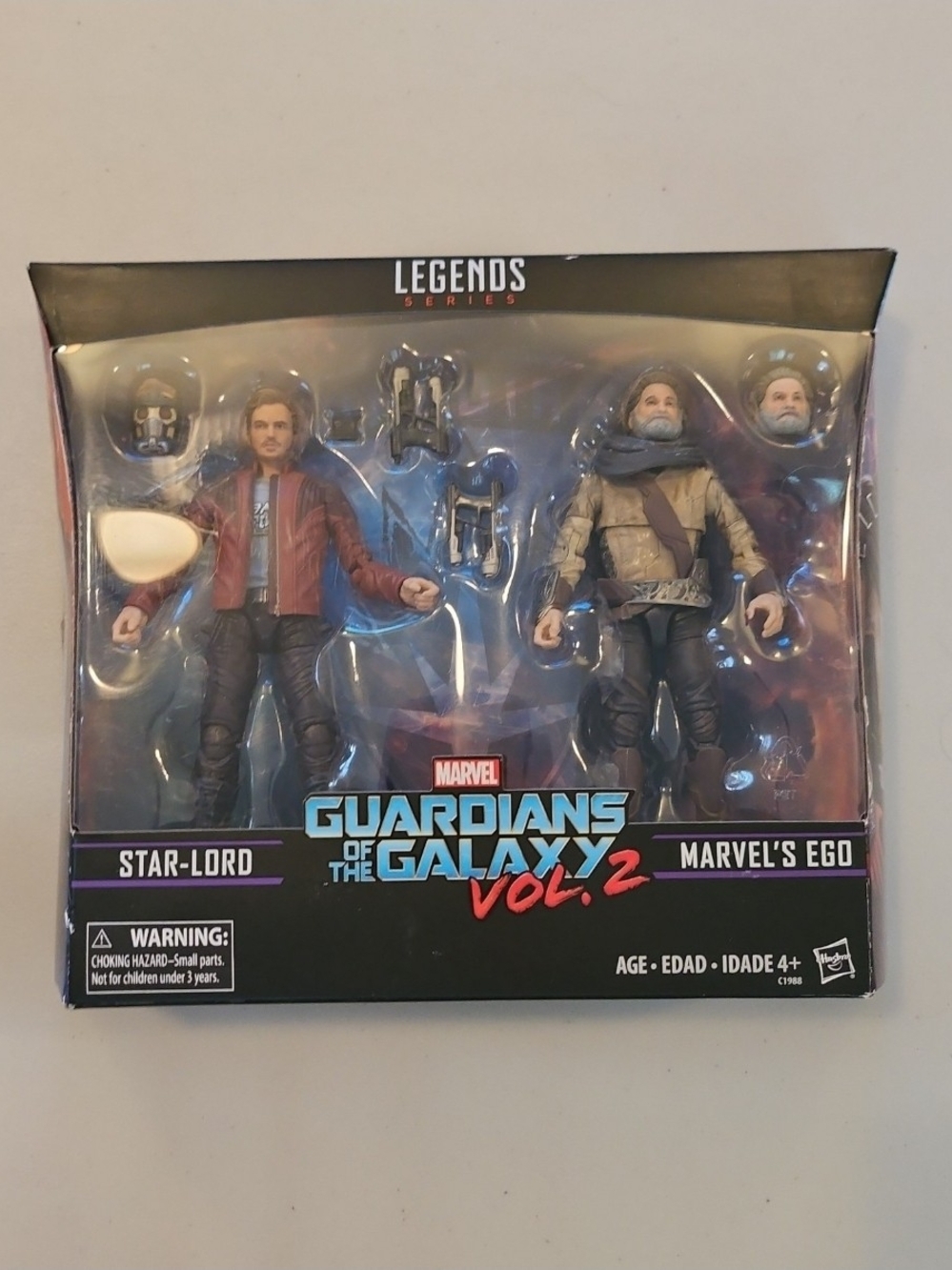 Marvel Legends Series Guardians of the Galaxy Vol 2 Star Lord and Marvel's Ego